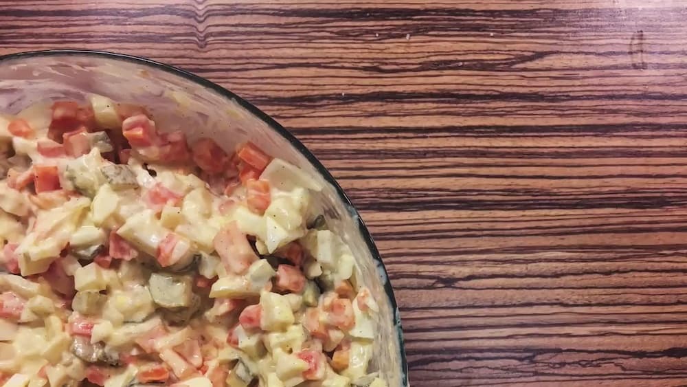 Traditional Czech Christmas Salad