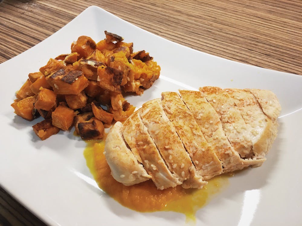 Perfect Chicken Breast With Roasted Sweet Potatoes | Cooking Chicken Breast Was Never Easier